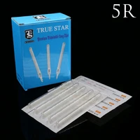 true star tattoo tips 50pcs 5r clear long disposable tips 108mm needles tip for tattoo needles free shipping