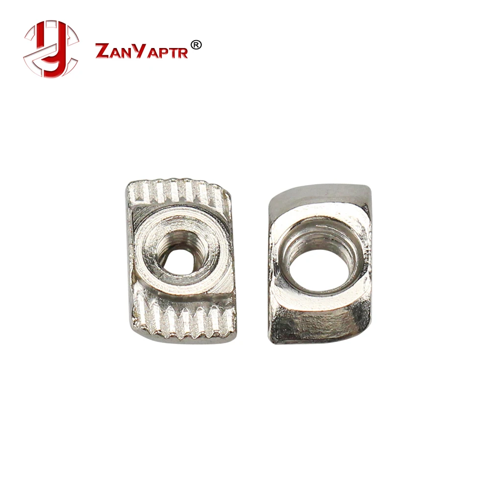 

10Pcs M3 M4 M5 Carbon steel T type Nuts Fastener Aluminum Connector For EU Standard 2020 Industrial Aluminum Profile for Kossel