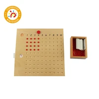 montessori educational wooden toy multiplication and division bead board for early childhood preschool
