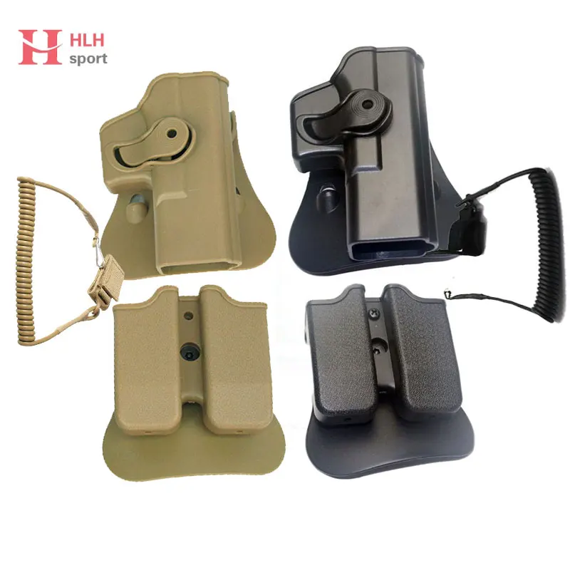 Тактическая кобура для Glock 17 19 IMI с ремнем магазина|paddle holster|glock 19glock |
