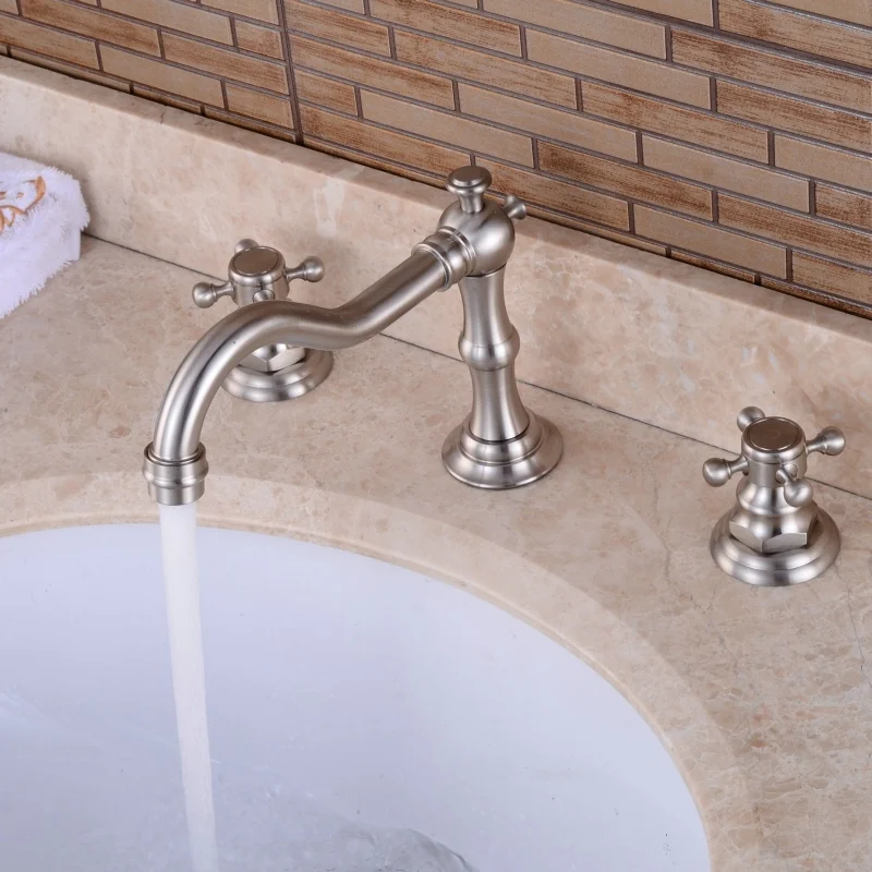 Европейский античный/черный бронзовый латунный кухонный кран