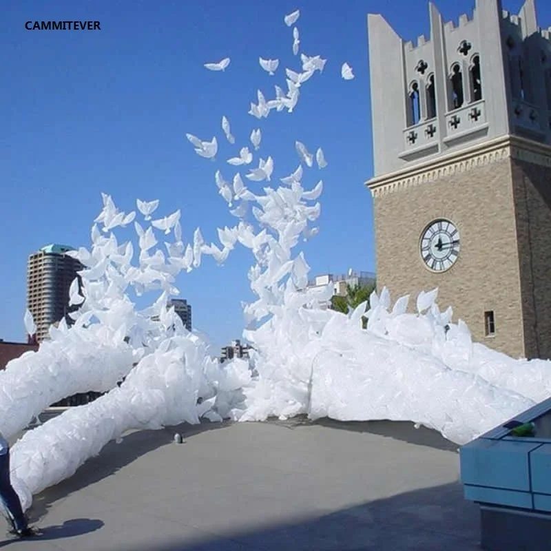 CAMMITEVER 2PCS 105x56CM Pigeon Balloon Eco-friendly Peace Balloons Wedding Party Decor Biodegradable Foil Helium Globos - купить по