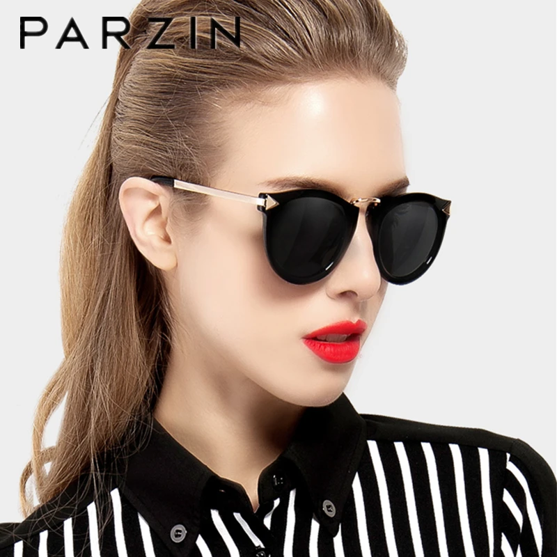 

PARZIN Sunglasses Women Vintage Polarized Cat Eye Sun Glasses For Female Retro Arrow Design Ladies Shades UV 400 9231