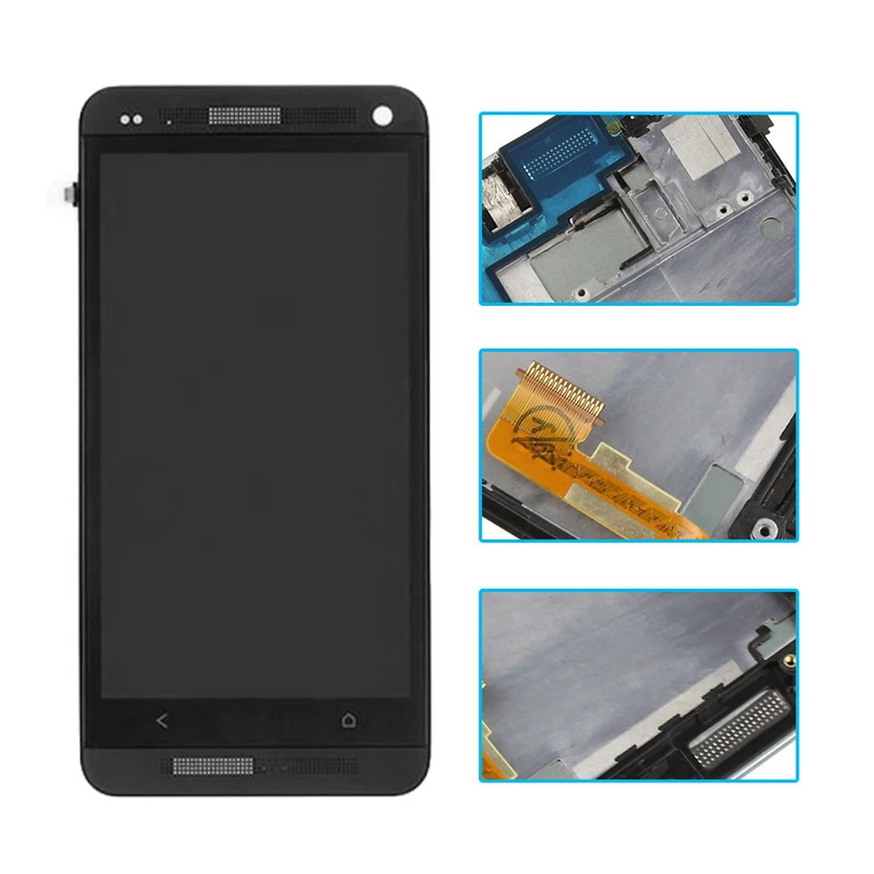 ЖК дисплей для htc One M7 802D 802 Вт Супер сенсорный экран дигитайзер Сенсорное стекло