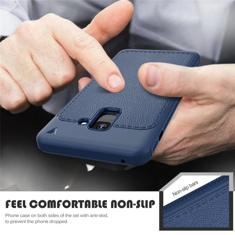 Для samsung Galaxy A8 2018 Роскошный чехол грязи устойчивый к царапинам Мягкие TPU Защитите
