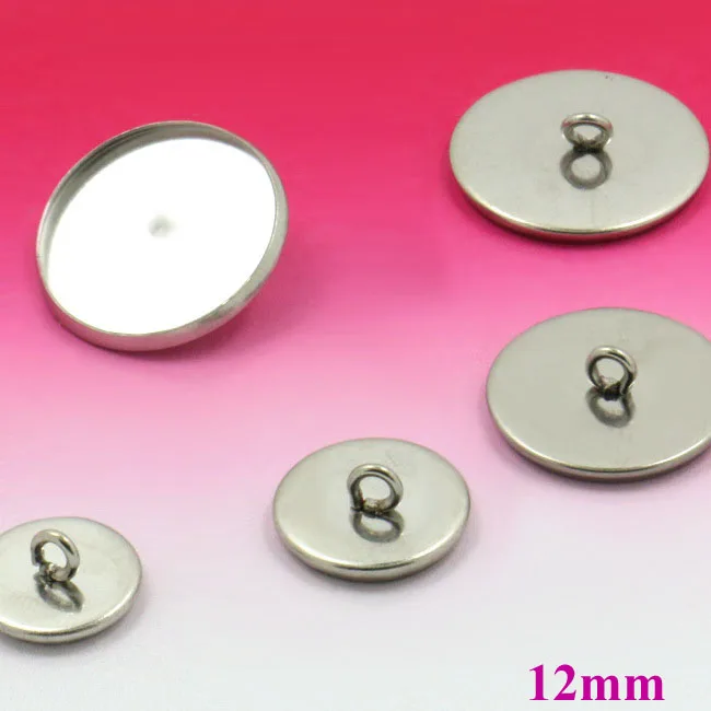 Пустая нержавеющая сталь круглый ободок лоток с петлей задней базы стекло