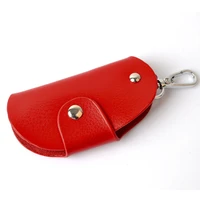 50pcs lot pu leather fashion key wallets unsex keychain covers buckle key case bag housekeeper keys organizer