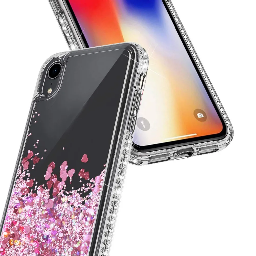 For Huawei P20 Case Bling Sequin Glitter Diamond Hard Clear Back Cover Lite / Pro P30 |
