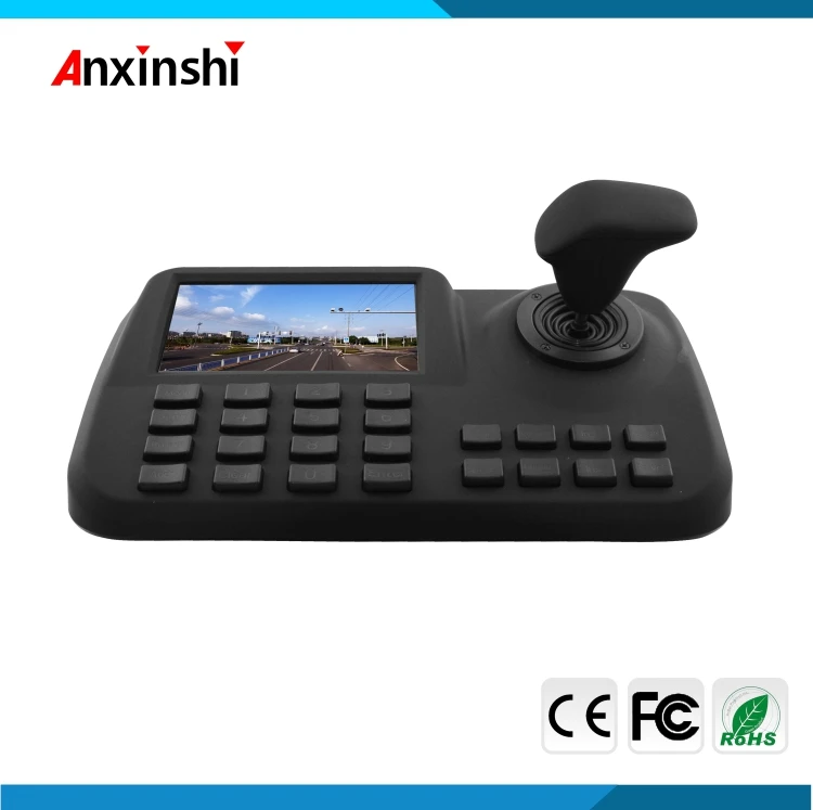 Сетевой контроллер PTZ для IP камеры ONVIF 3D Джойстик с клавиатурой 5 дюймовый