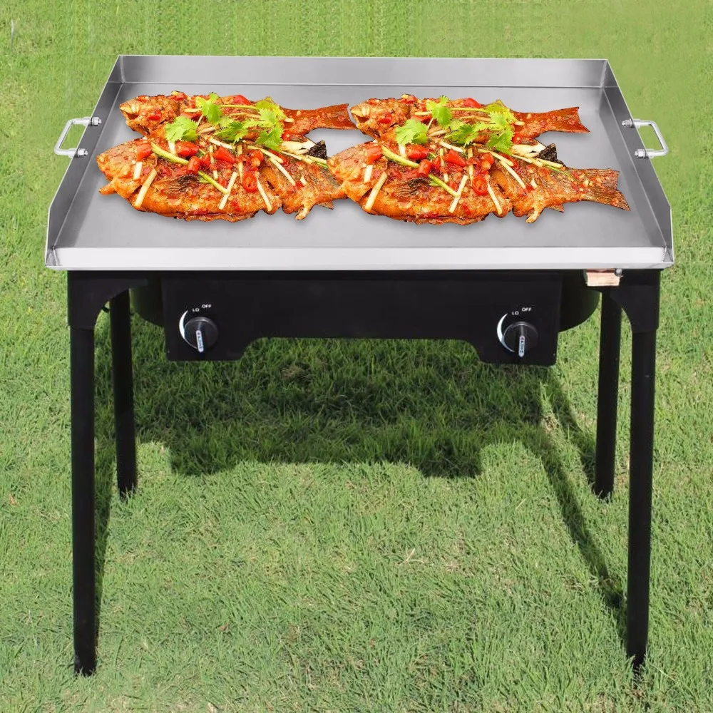 36 &quotx 22&quot Нержавеющая сталь Comal Griddle плоский верхний гриль для уличной тройной