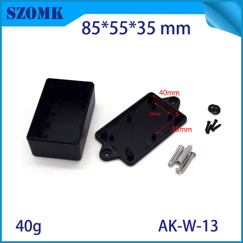 10 шт. настенная распределительная коробка IP 54 abs электрическая 85*55*35 мм черная