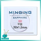 Оптовая продажа, плоское сапфировое стекло для часов 2 шт.лот толщиной 1,2 мм, 30 мм, 30,5 мм, 31 мм, 31,5 мм, 32 мм, 32,5 мм, 1,2 мм