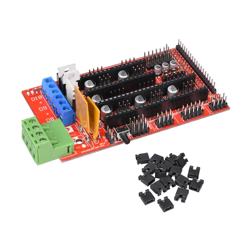 Reprap Ramps 1 4 + Mega 2560 R3 Heatbed MK2B 12864 ЖК-контроллер DRV8825 механический торцевой остановка