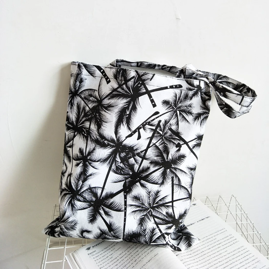 2018 Новый Повседневное сумка шоппер Сумочка для Обувь девочек подростков холст