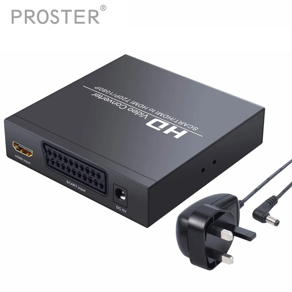 Scart HDMI конвертер адаптер неэкранированный стерео Поддержка 720 P/1080 P сигнал с 3 5 мм