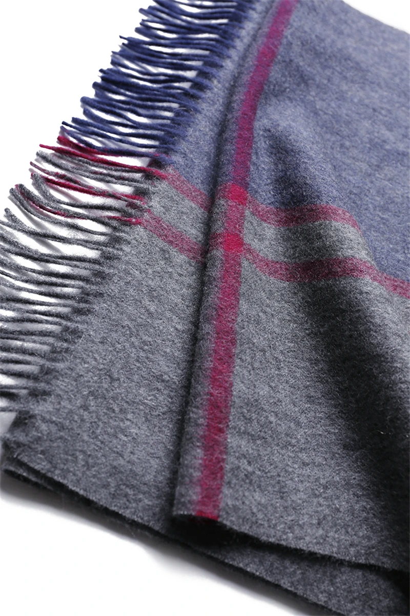 100% cashmere men fashion high quality striped long scarf patchwork color 200x38cm