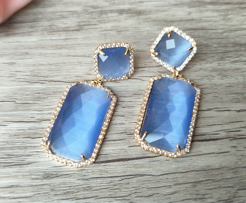 5 пар серьги подвески с кристаллами|gem stone earrings|crystal earringsearings with crystal |