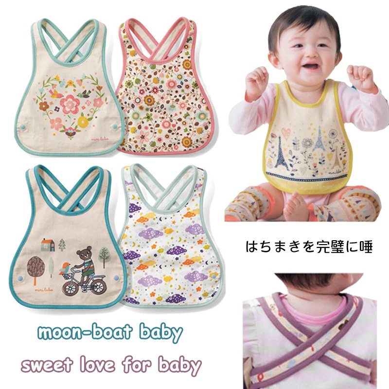 Горячая Распродажа милые хлопковые нагрудники с рисунком водонепроницаемые