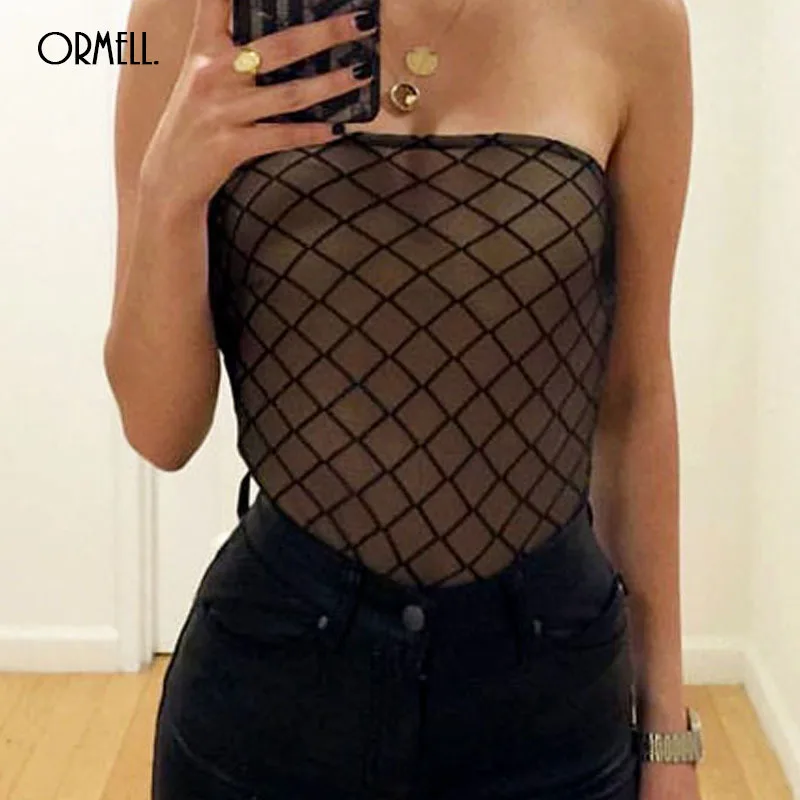 ORMELL женский комбинезон 2017 Весна сексуальный с открытыми плечами цельный костюм