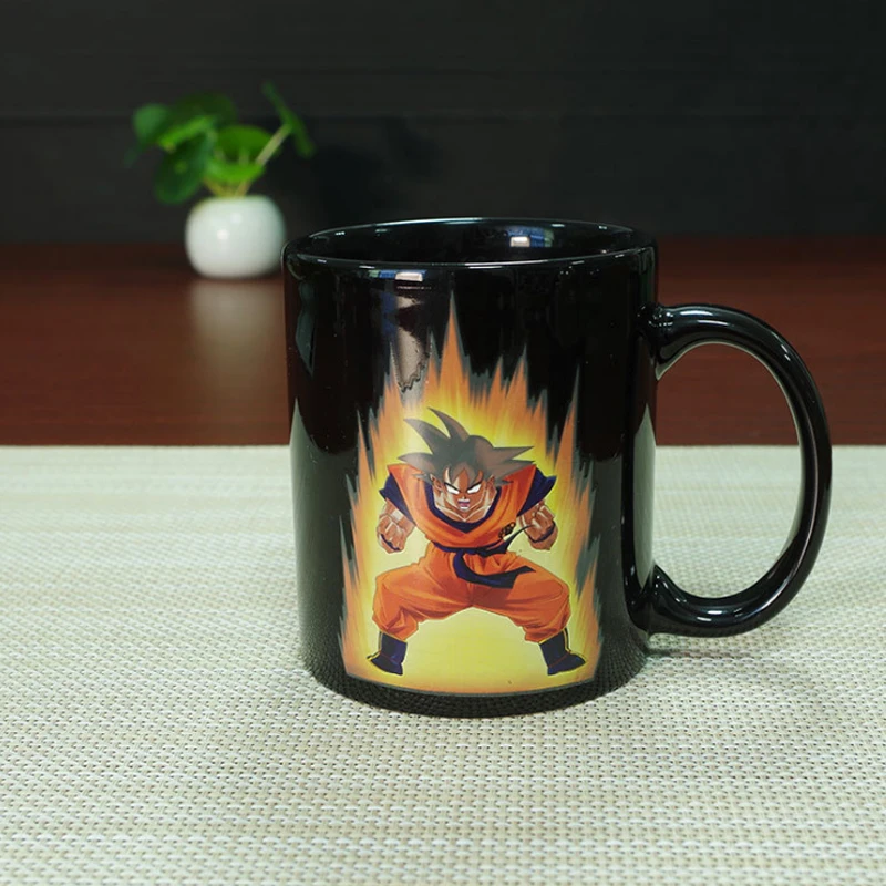 Кружка с драконом меняющая цвет керамическая кружка Goku мультяшная новинка