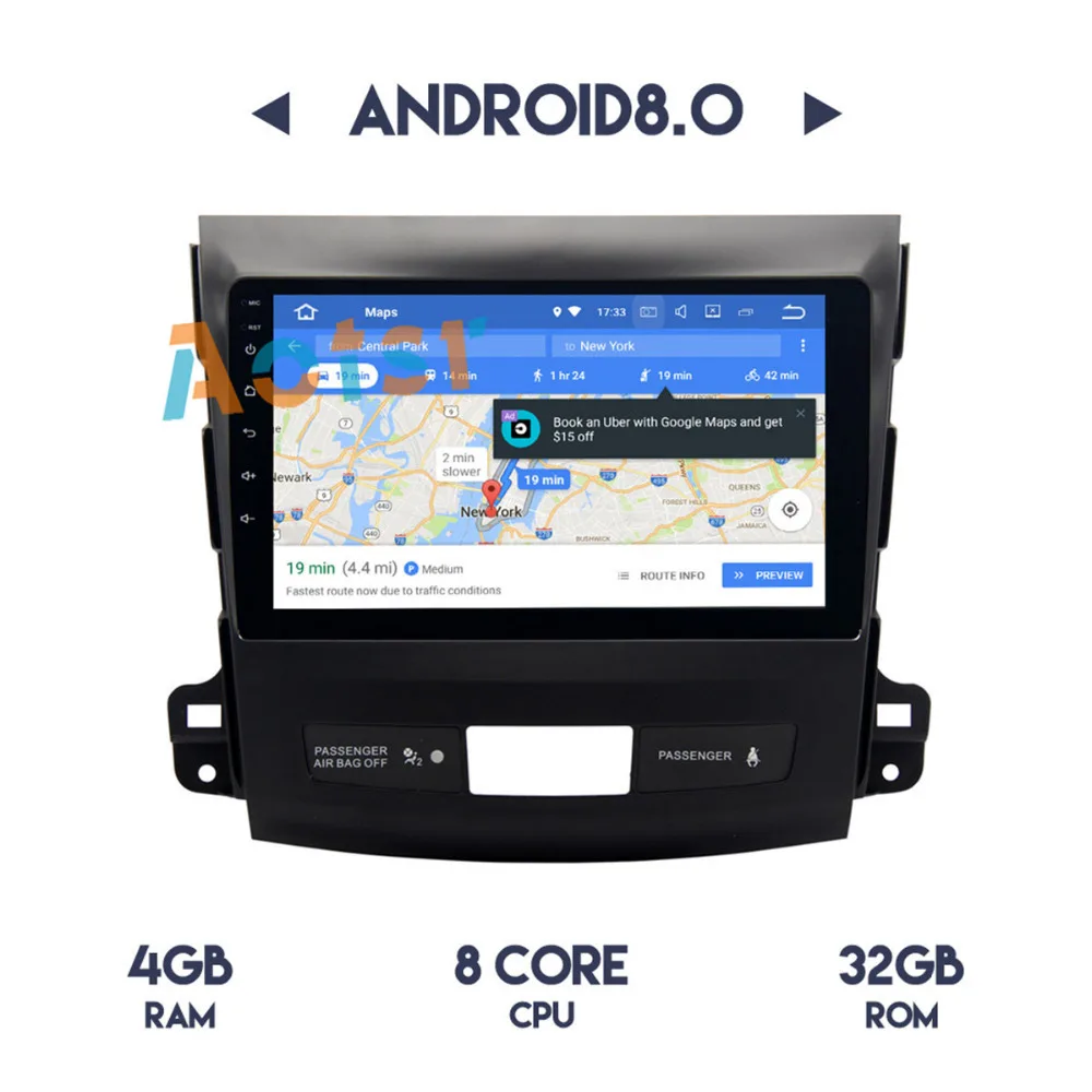 Высококачественный 8 ядерный процессор 4G RAM Android 0 автомобильный gps навигатор для
