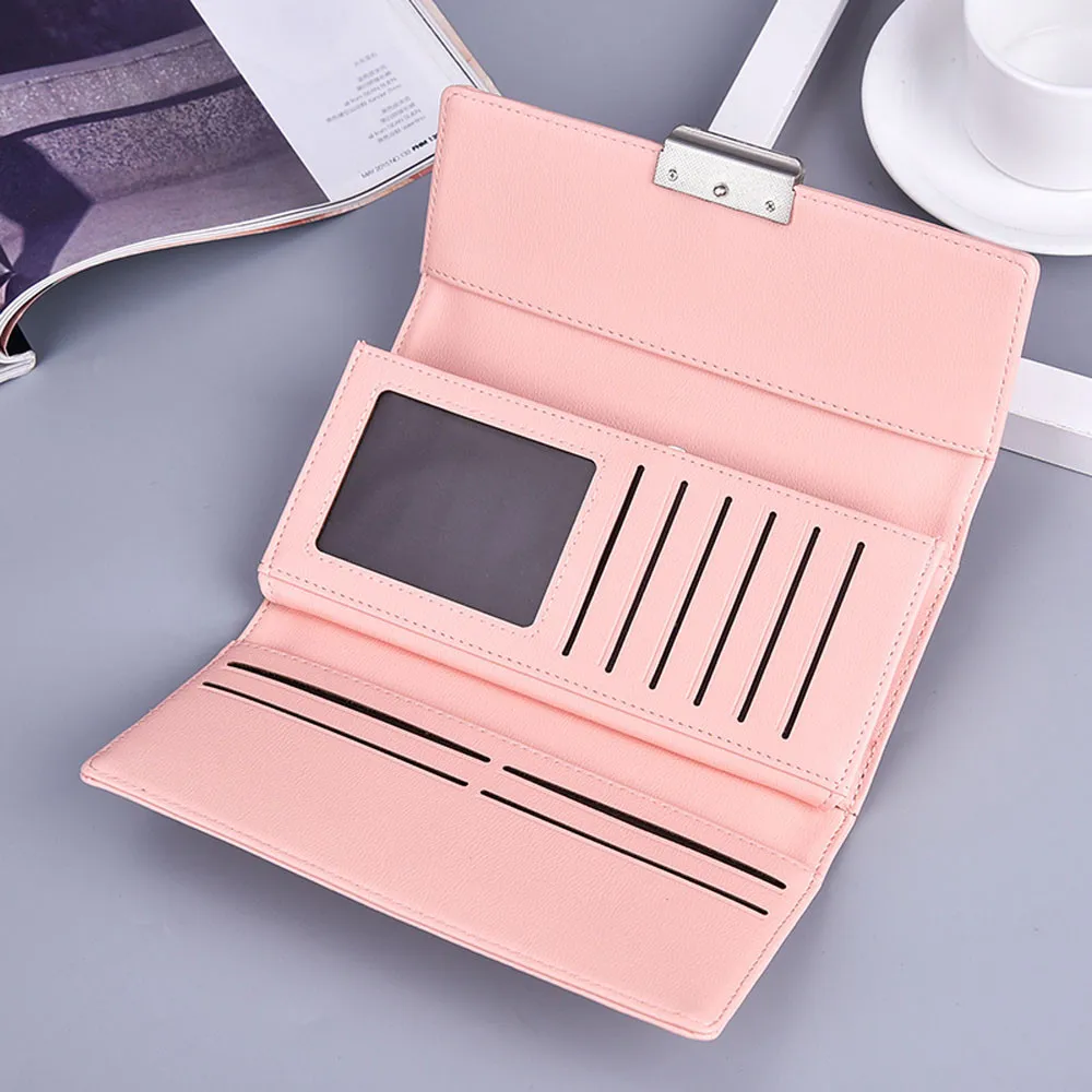 Женский кошелек Aelicy из лаковой кожи сумка клатч для досуга Длинный 2020|women purse