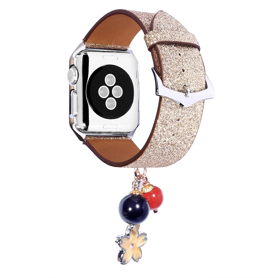 Ремешок кожаный для Apple Watch Band 44 мм 40 42 38 iWatch series 5 4 3 2 1|Ремешки часов| |