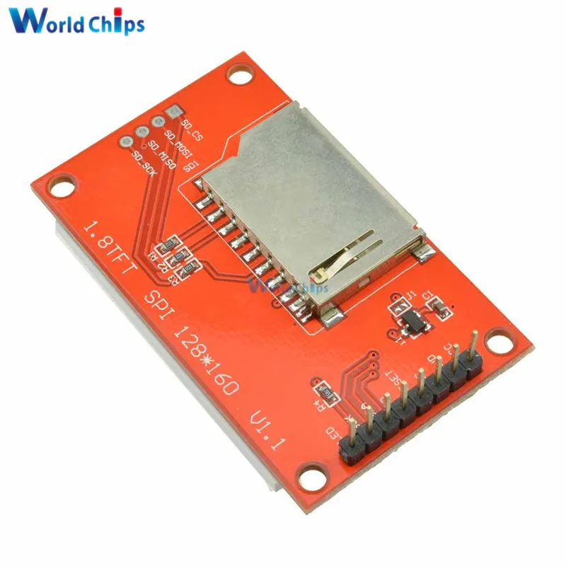 1," 1,8 дюймов 128x160 8PIN TFT ЖК-дисплей модуль ST7735S контроллер привода 8/16 бит SPI для Arduino Micro SD 51/AVR/STM32/ARM