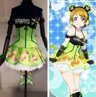 Love Live школьный идол проект кибер-видеоигры Koizumi Hanayo светильник кая скользящая футболка платье униформа наряд аниме косплей костюмы