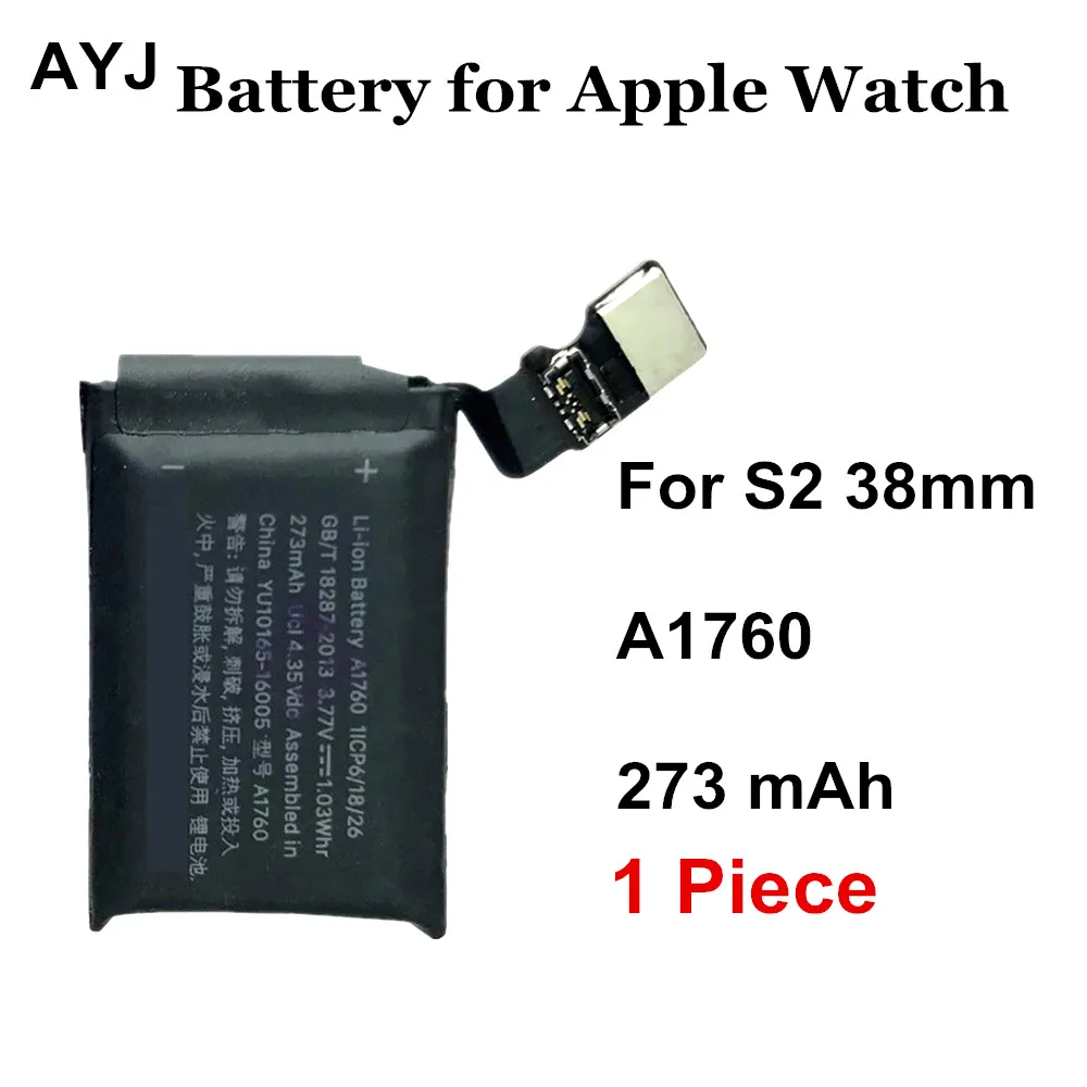 for Series 2 38mm 1 шт. AYJ A1579 аккумулятор для Apple watch серии 1 серии 2 38 мм 42 мм реальная емкость серии 1 серия 2 батареи - Цвет: for Series 2 38mm