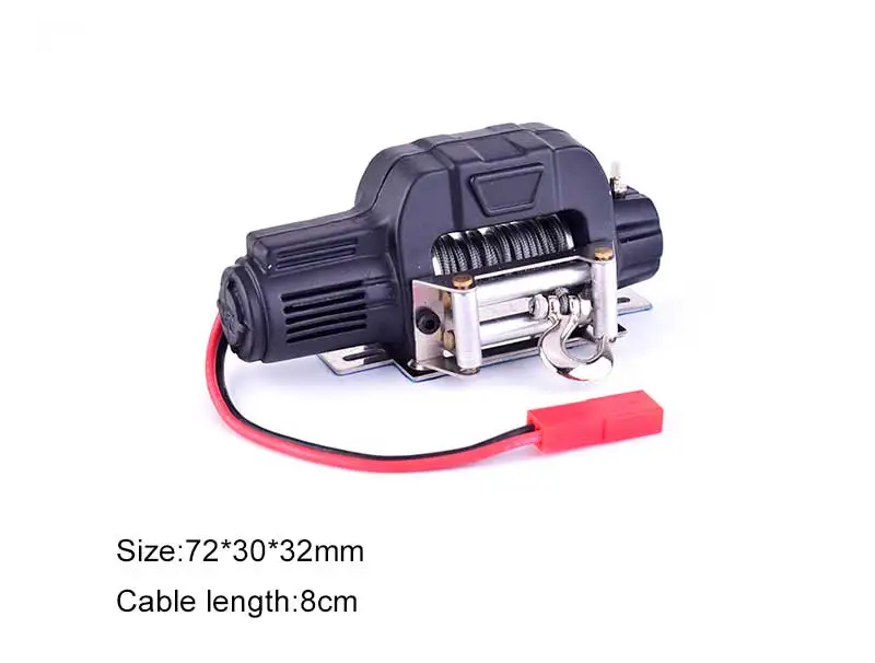 Мини электрическая лебедка переднего и заднего бампера JST Plug для 1:10 RC Car JEEP Axial SCX10