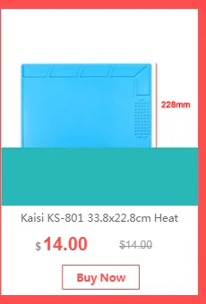 Kaisi-F 28*20 см силиконовый коврик для пайки изоляция обслуживание электронный планшет телефон с областью Ремонт Платформа инструмент коврик