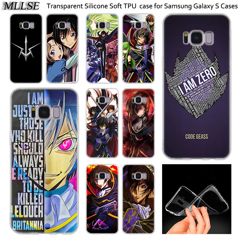 Силиконовый чехол с аниме кодом Geass Lelouch для Samsung Galaxy Note 10 Plus S8 S9 S10 5G S6 S7 Edge S5 S10e 5