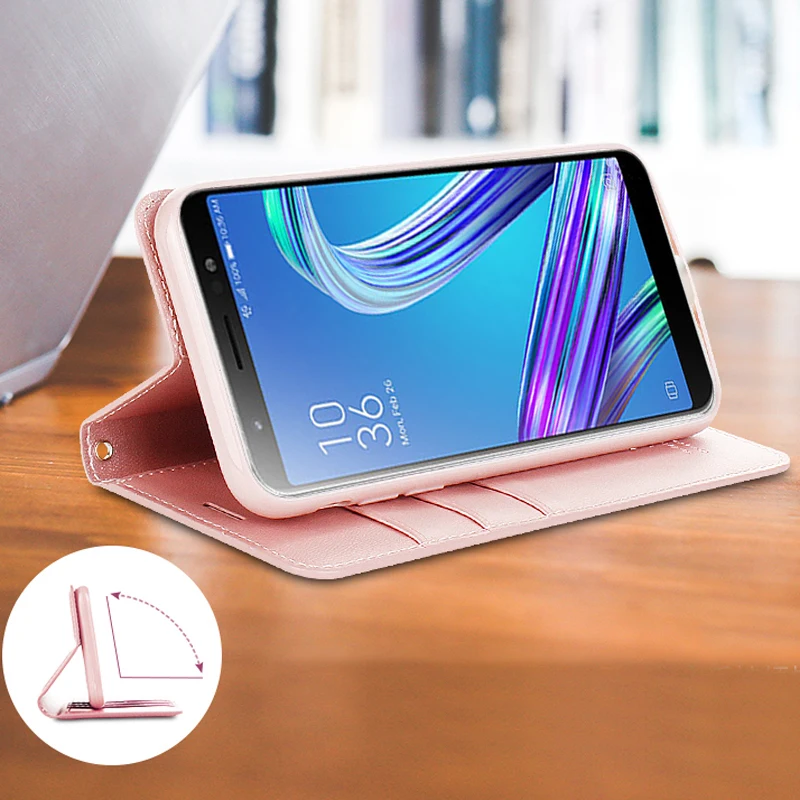 Hanman для ASUS Zenfone Max Pro M1 ZB601KL книга Стиль в ретро-стиле из овечьей кожи кошелек задняя крышка чехол с держателем и отделением для карт