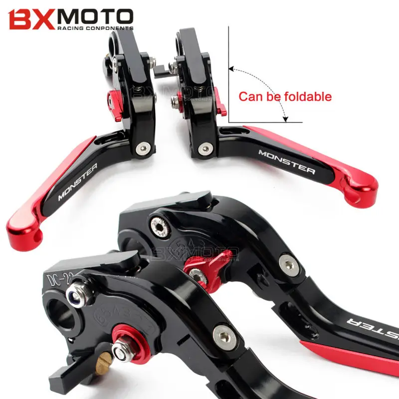 Регулируемые складные алюминиевые рычаги тормозной муфты для ducati monster 696 695 796