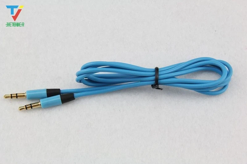 

100pcs/lot 3.5mm Audio Cable Cord Car Aux Extension Cable 120cm for Mp3 for Phone Colorful wholesale cheap