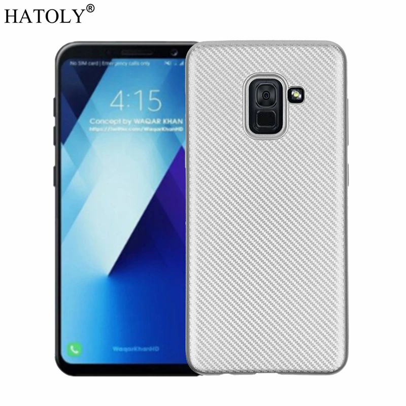 Чехол для Samsung Galaxy A8 2018 чехол мягкий резиновый силиконовый армированный телефона