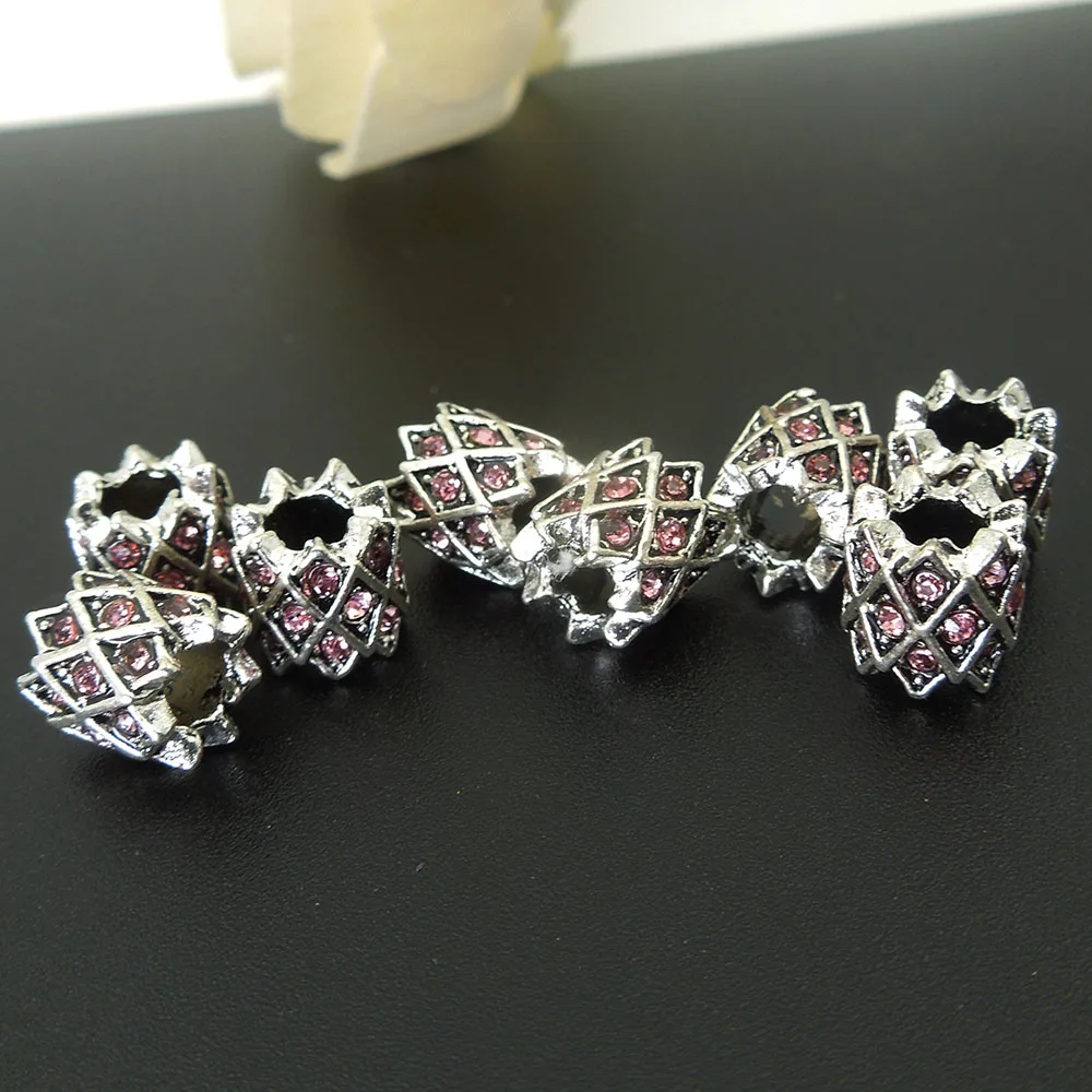Бусины в виде дредов 9*9 мм отверстие: прибл. 4 10 шт.|spacer beads|beads crystalbeads spacers beads |