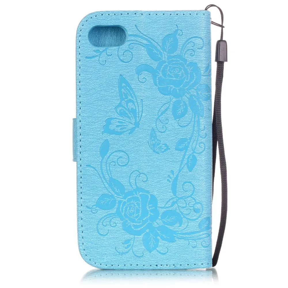 Чехол-книжка с бабочками из искусственной кожи подставкой для iPhone 5 5S 6 S 7 8 PlUS X |