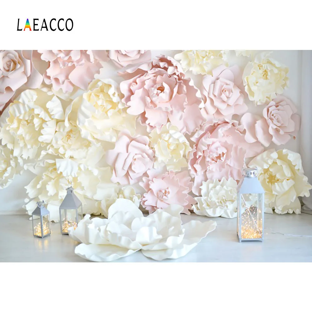 Laeacco Blossom Цветы настенные фонари для новорожденных фотографии фоны на заказ для фотостудии