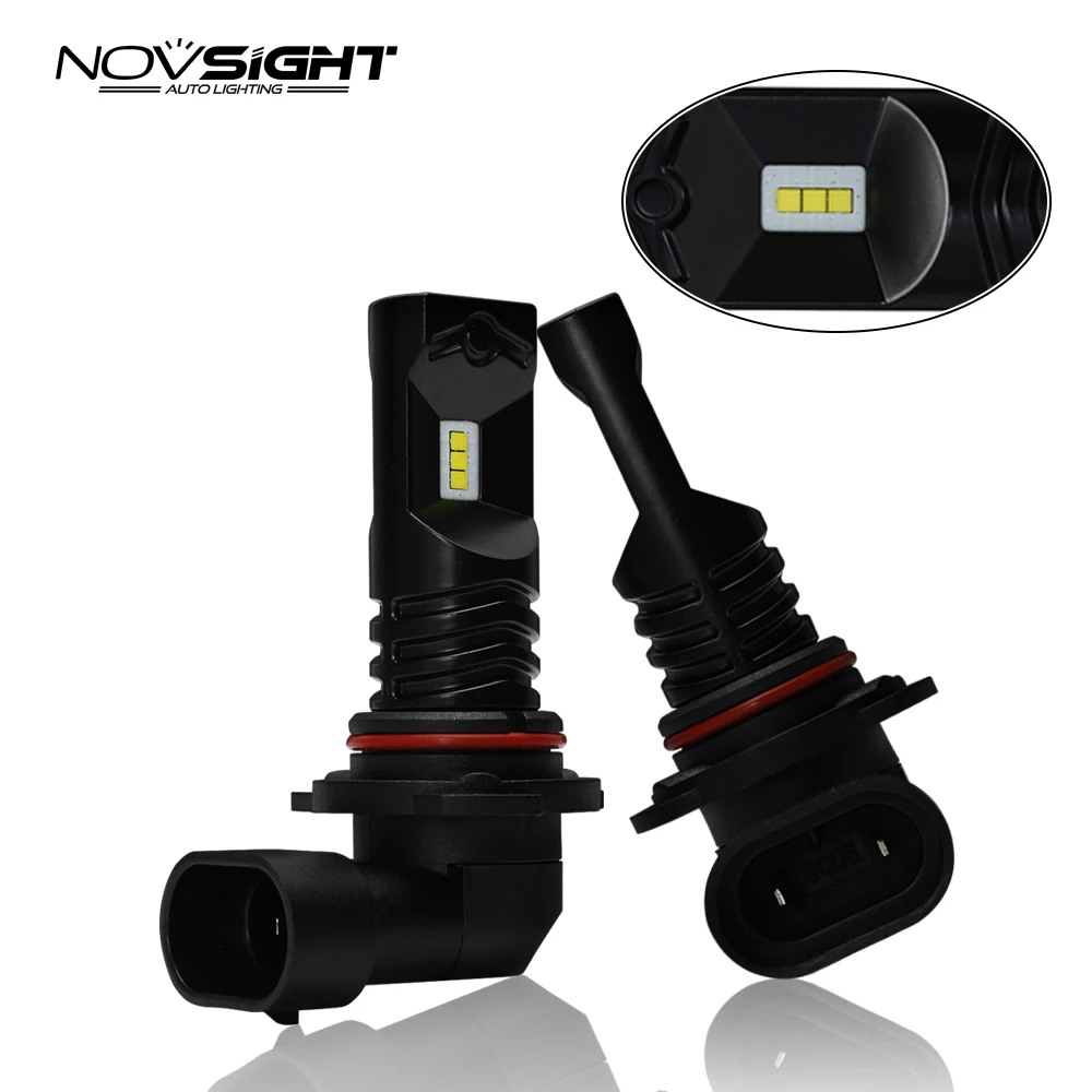 Автомобильный светодиодный светильник Novsight 9006 Hb3 h1 белый противотуманный 6500K 12 в