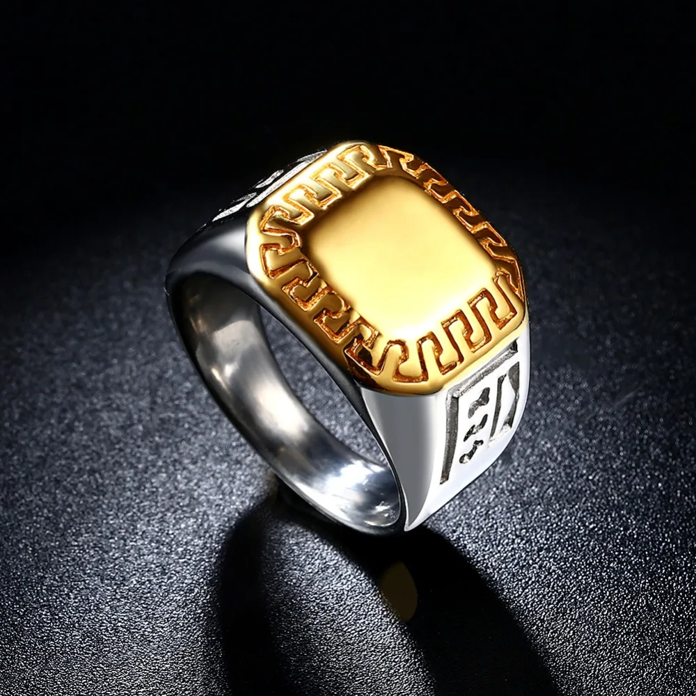 Мужское кольцо на палец из нержавеющей стали 316L модное дизайнерское ювелирное