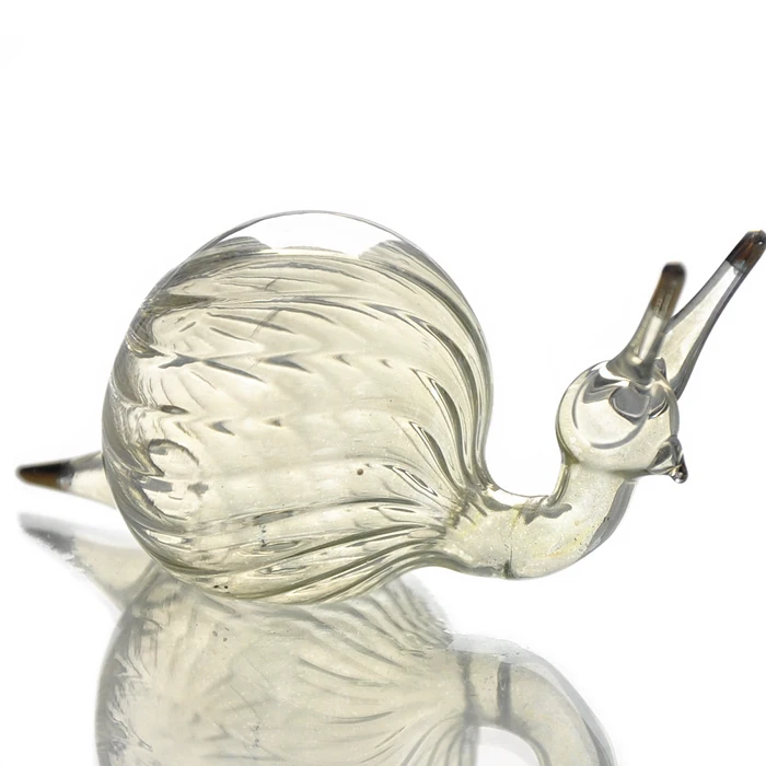 

Glass pet a small snail crafts ornaments lovely auspicious gift birthday gift