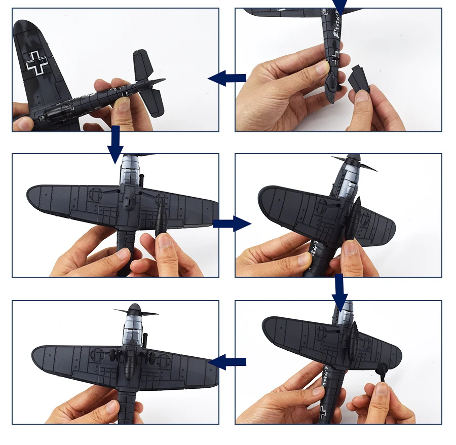Модель самолета наборы игрушек для детей DIY камуфляж истребитель Сборная модель игрушка для обучения подарки для детей 1 шт случайный цвет