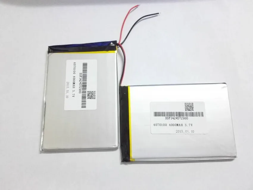 Free shipping 4070100*2 3.7V 8000mah Lithium polymer Battery with protection board For battery for Prestigio Multipad PMP5080b |