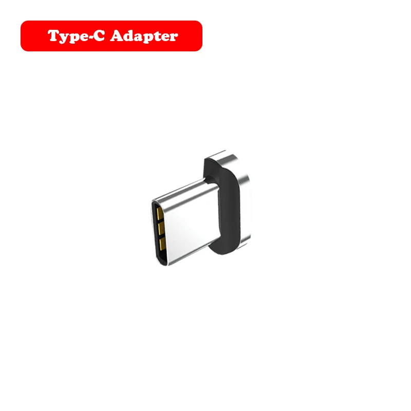 Only Type-C Plug Быстрая зарядка 3,0 3A Магнитный кабель 1 м/2 м магнитное зарядное устройство Micro usb type C кабель передачи данных для быстрой зарядки поддержка передачи данных - Цвет: Only Type-C Plug