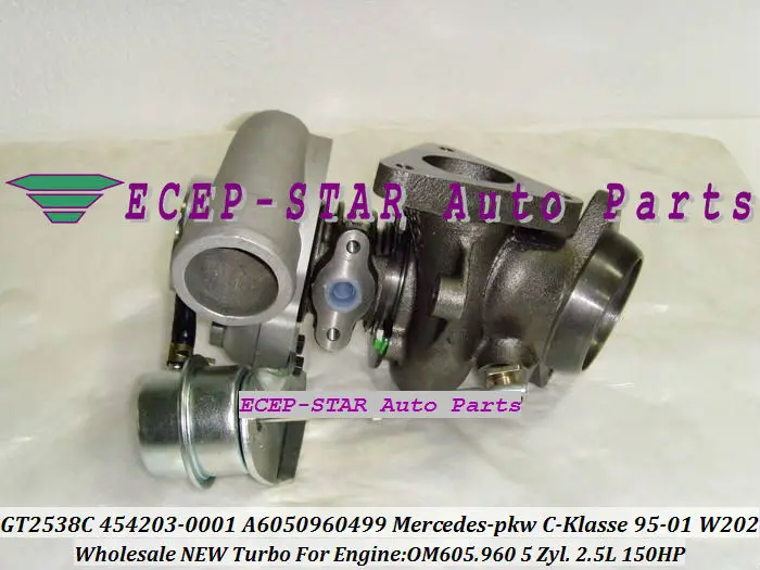 Бесплатная доставка GT2538C 454203 0001 6050960499 5001S турбо для Mercede s PKW C E G W461 G290 W210 E250 W202 C250 OM605