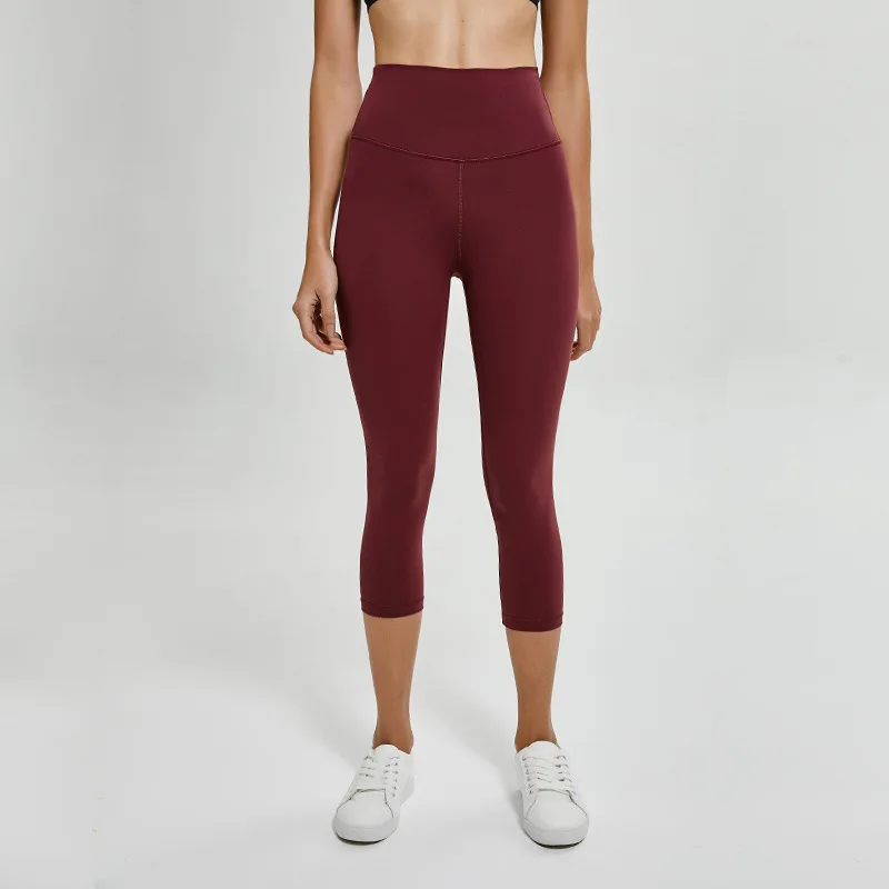 NWT Eshtanga женские спортивные Капри для занятий йогой с высокой эластичной талией, однотонные обтягивающие Стрейчевые Капри, леггинсы, размер XXS-XL