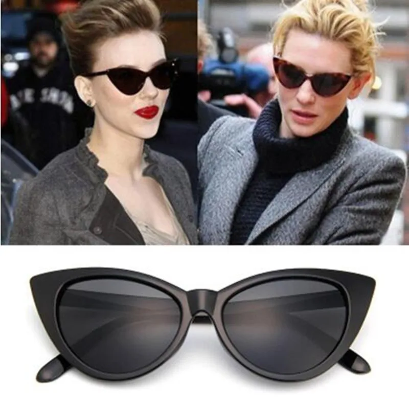 

Sexy Cat Eye Sunglasses Retro Vintage Sun glasses Women Sunglasses Cat Eye Style Brand Designer Glasses oculos de sol