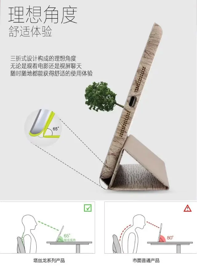 Ультратонкий чехол из искусственной кожи с деревянным узором для Apple iPad Mini 2 3 4 Air 6